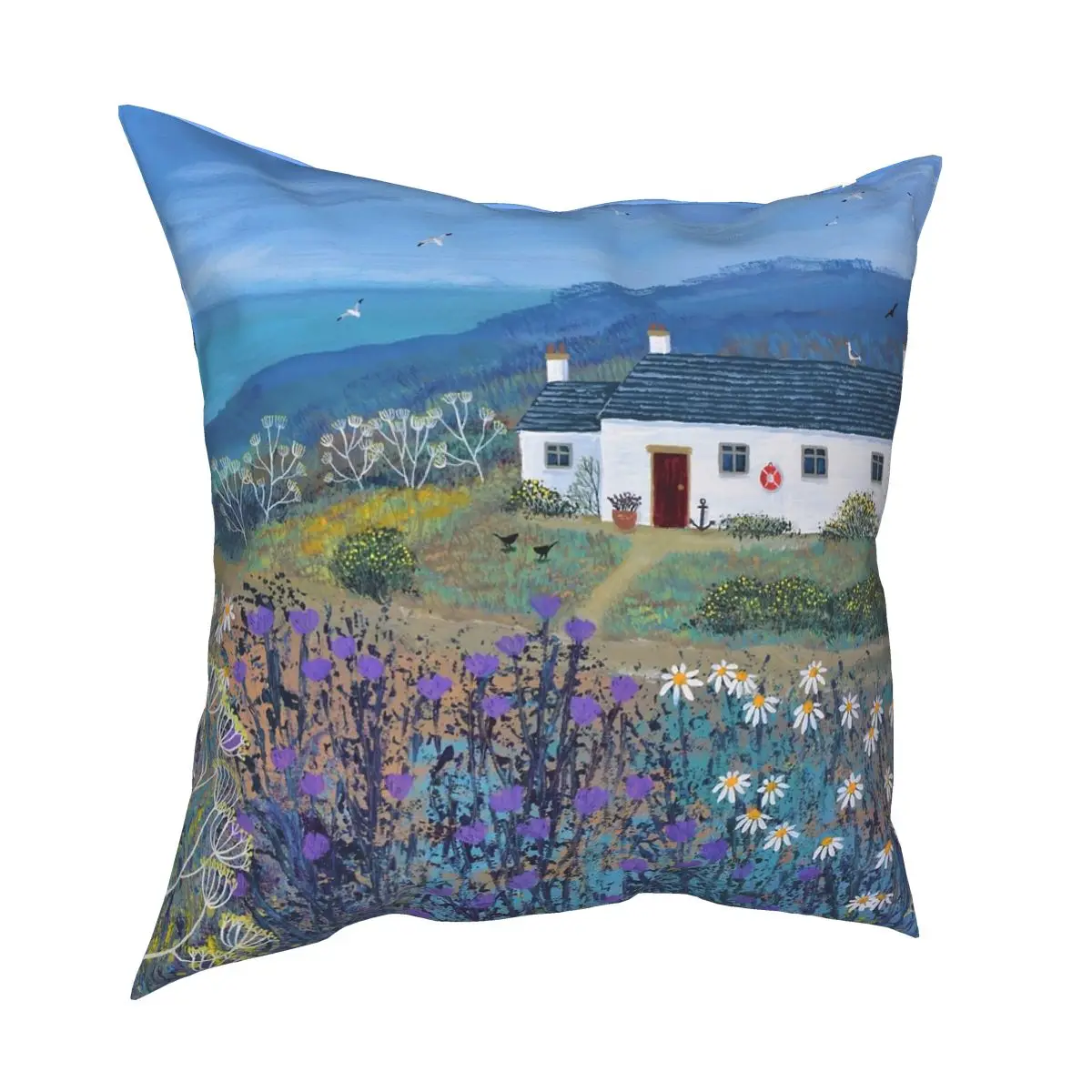 Место на берегу моря квадратная наволочка полиэстер узор Декор Чехлы подушки для