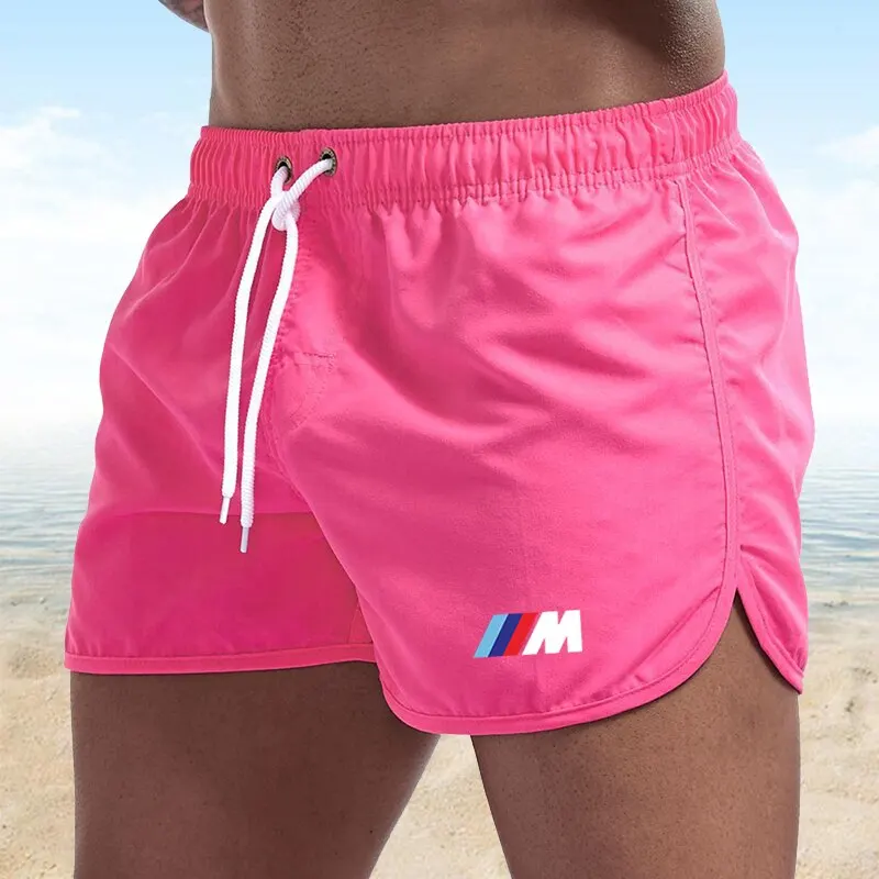 

Pantalones cortos de playa para hombre, baadores de secado rpido con estampado de fitness, ropa de playa para surf, novedad de