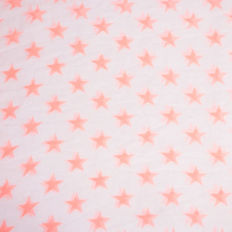 

Lightweight Classic Long Polyester Scarf Stars Print Women Soft Large Shawl and Warps