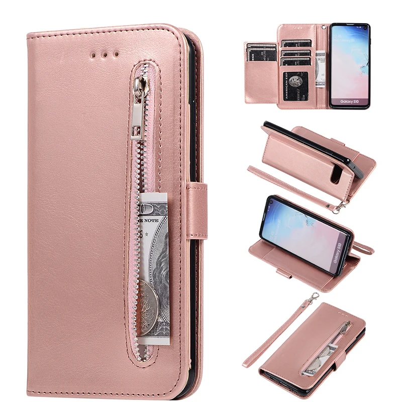 

Leather Zipper A51 A71 A70 A50 A41 Case For Samaung Galaxy S20 FE S10 S9 S8 Plus S7 Note 8 9 10 20 Ultra A40 A30 A20 A10 Cover