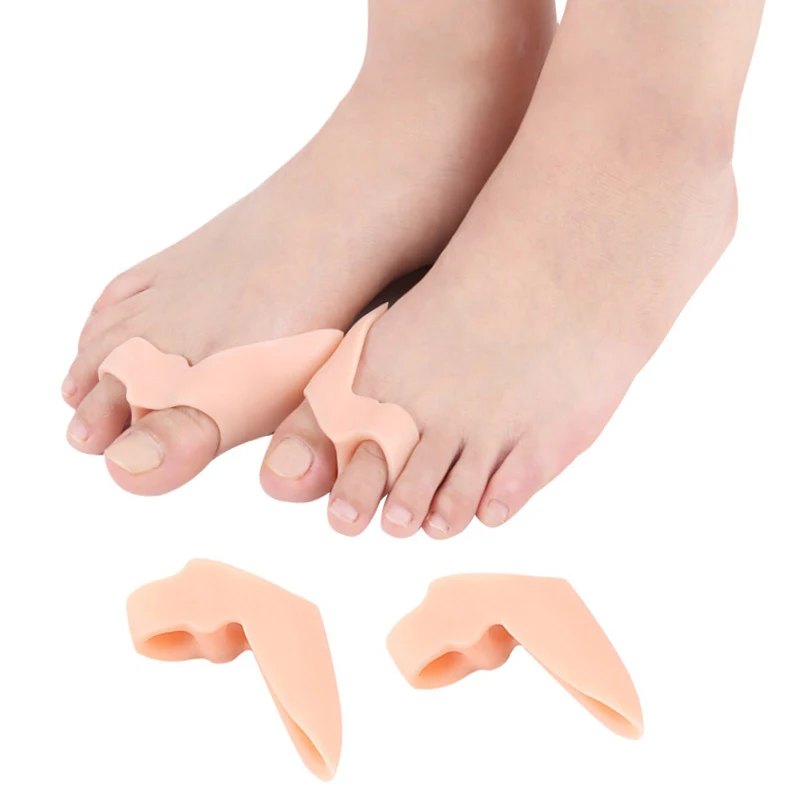 

1-4Pair Toe Silicone Bunion Corrector Foot Care Orthopedic Toe Separators Finger Toe Separator Correction Pad Foot Care Tools