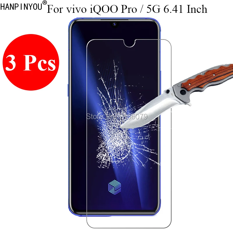 3 шт./партия новинка 9 H 2.5D закаленное стекло Защита экрана для vivo iQOO Pro/5G 6 41 &quot