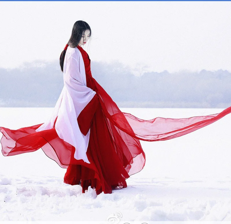 Горячая Распродажа костюм Hanfu Женский Зимний новый с гравировкой рубашка