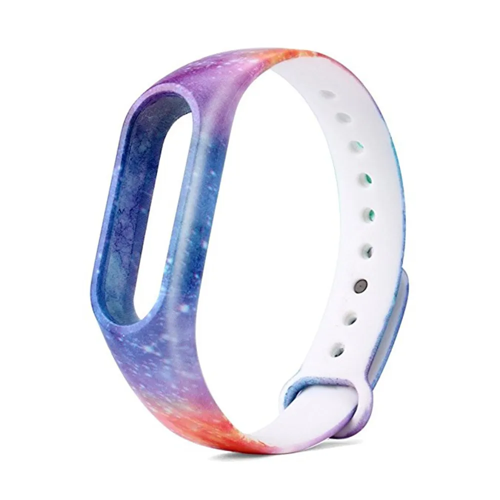 Многоцветный ремешок для Xiaomi сменный силиконовый браслет наручных часов Mi band 2 |