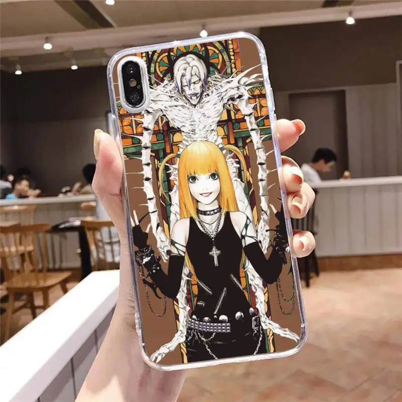 

rem and misa death note Anime Phone Case Transparent soft For iphone 5 5s 5c se 6 6s 7 8 11 12 plus mini x xs xr pro max