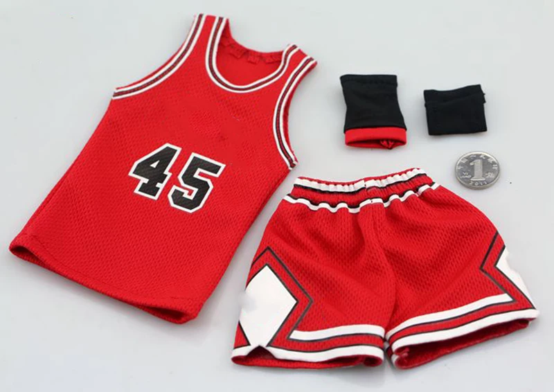 Синий Модель 1/6 года, спортивная баскетбольная звезда Scottie Pippen, Мужская баскетбольная одежда, мужская Трикотажная одежда, набор одежды для 12 дюймов, Мужская фигурка - Цвет: Синий