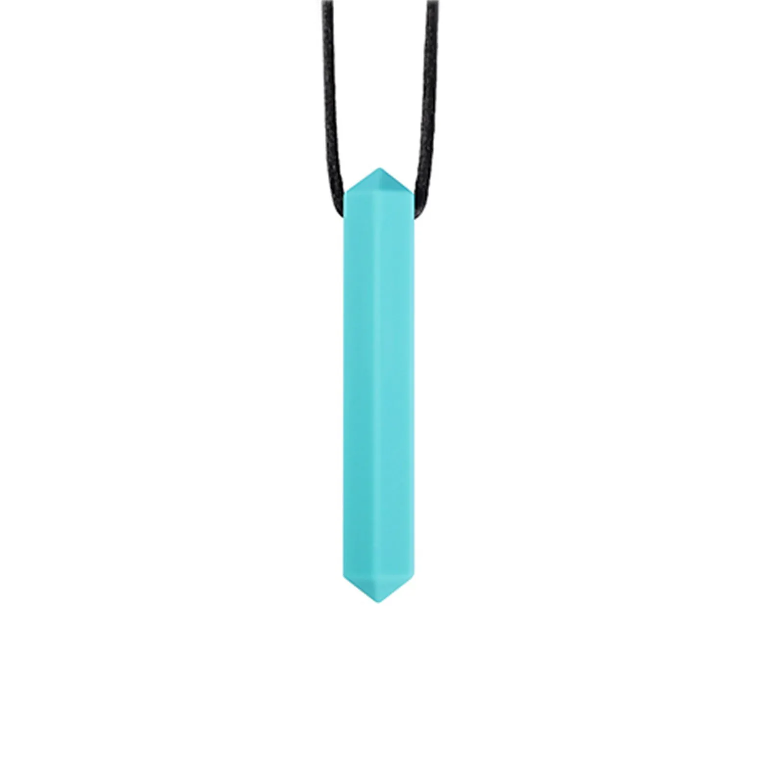 

Baby Soothing Teeth Stick Perfectly Textured Silicone Chew Toys Pendant For Boys Girls - Chew Necklace Teethers Gift