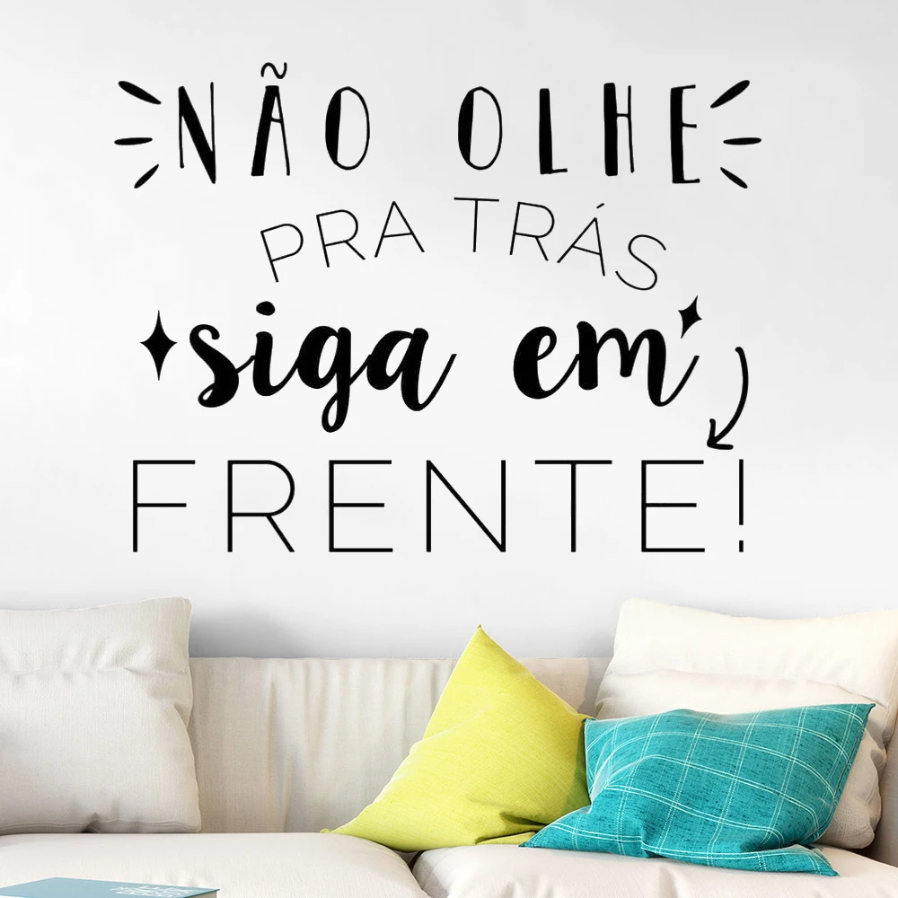 Наклейки на стену с португальскими цитатами надписями не надо пра задняя