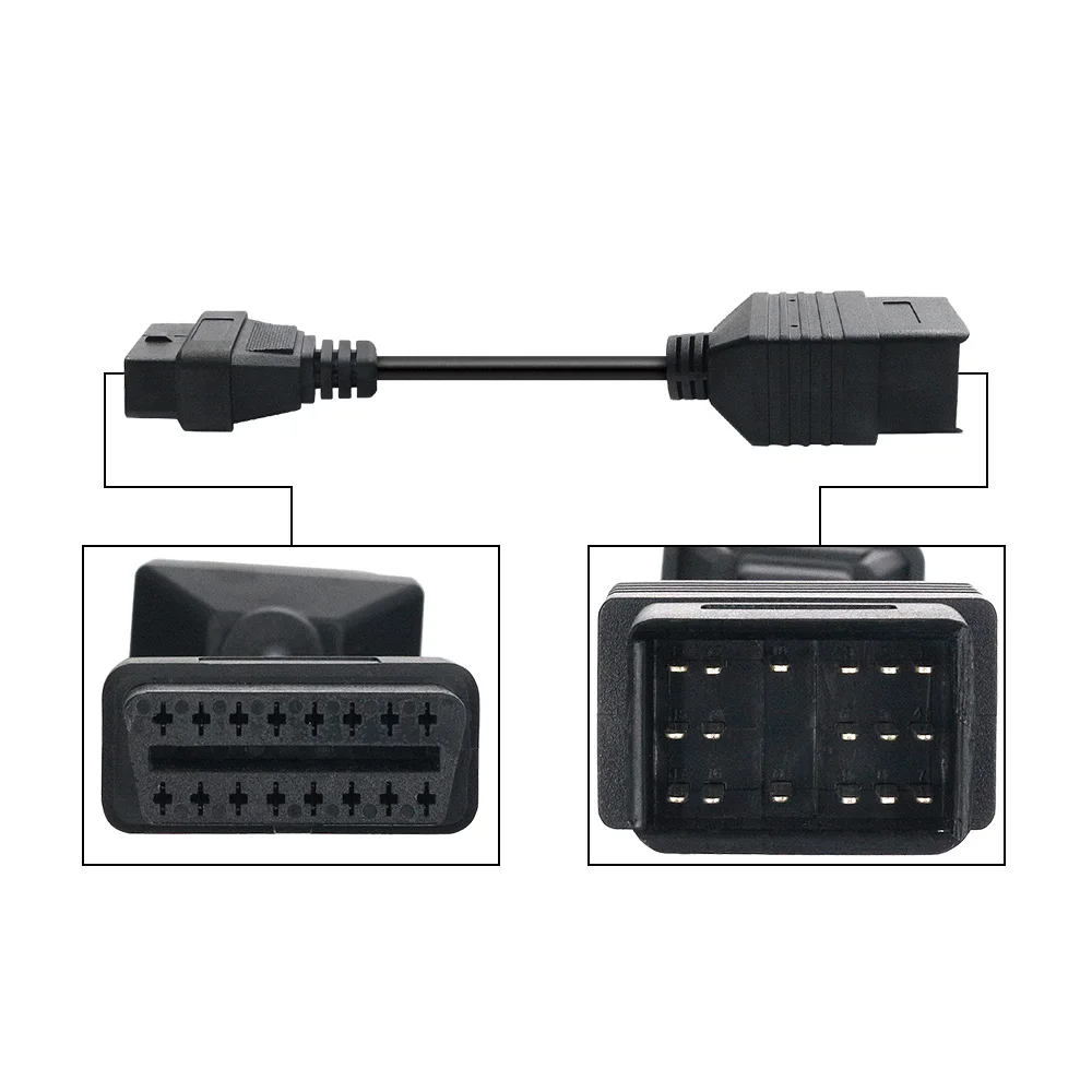 Переходник для автомобиля Toyota 17-pin - OBD2 16-pin переходник кабель адаптер