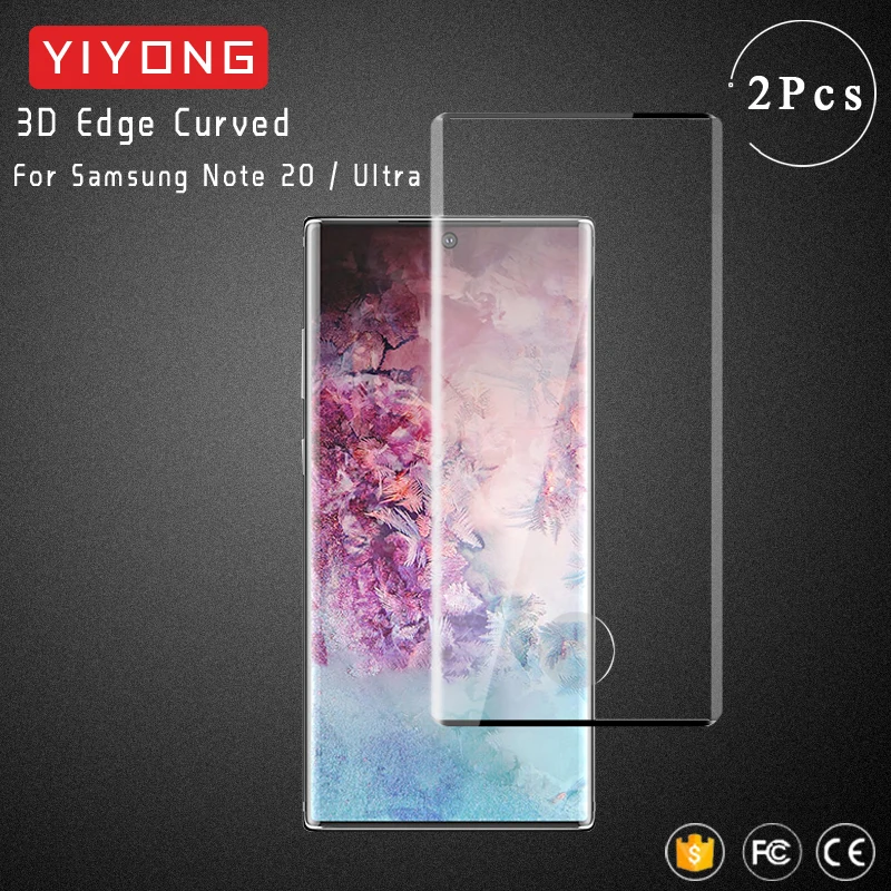 Изогнутое 3d стекло YIYONG с закругленными краями для Samsung Galaxy Note 20 Ultra 10 Lite закаленное