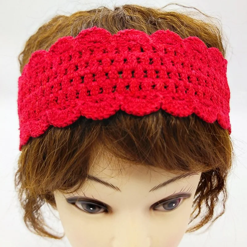 

Crochet Headband Women Fashion Hair Accessories Solid Color Knitting Women's Fashion Hair Accessories Pure Color