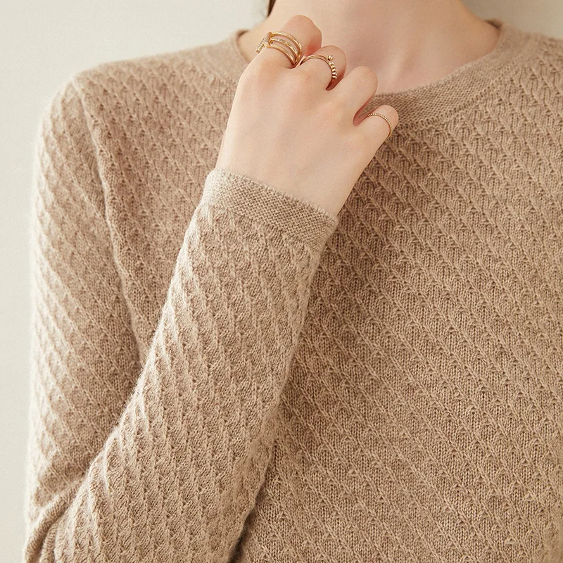 Осенне-зимний новый модный Австралийский шерстяной пуловер теплый женский