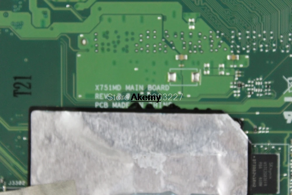 Материнская плата для ноутбука Amazoon X751MA For Asus X751MJ X751M K751M X751 протестированная