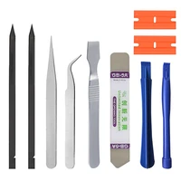 10 pcs mobile phone dismantling tool set pry open 10 in 1 tweezers dismantling tool set tablet pc repair tools
