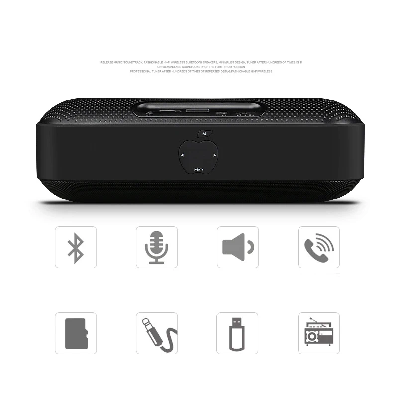 Мини Bluetooth динамик портативный беспроводной звуковая система 3D стерео музыка