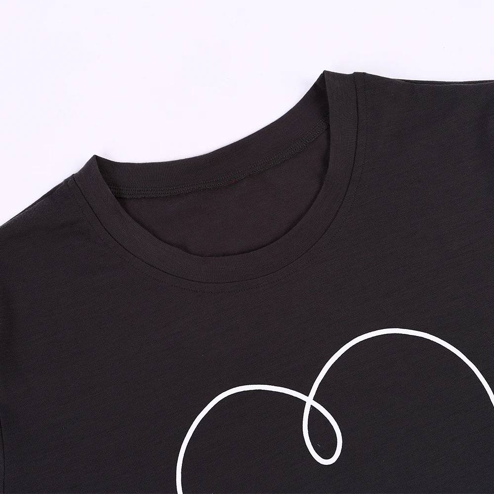 

New Women T-shirts Casual Harajuku Love Printed Tops Tee Summer Female T shirt Short Sleeve T shirt For Women Clothing