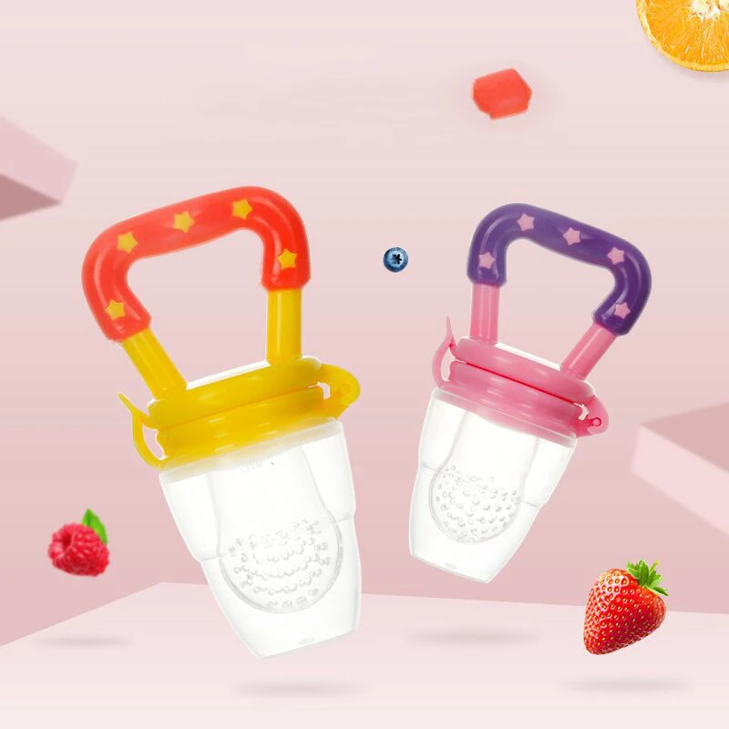 Детская кормушка жевательная Соска с овощами и фруктами сосущий большой палец