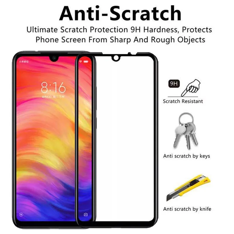 защитная пленка Redmi Note 7 Pro закаленное стекло защитное на Note7 Xiaomi 7A A Sticker Film сяоми