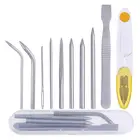 10 шт. зонтик веревки швейный набор Набор для вышивки зонтик шнур иглы набор содержит нержавеющая сталь Paracord иглы Сглаживание Инструмент