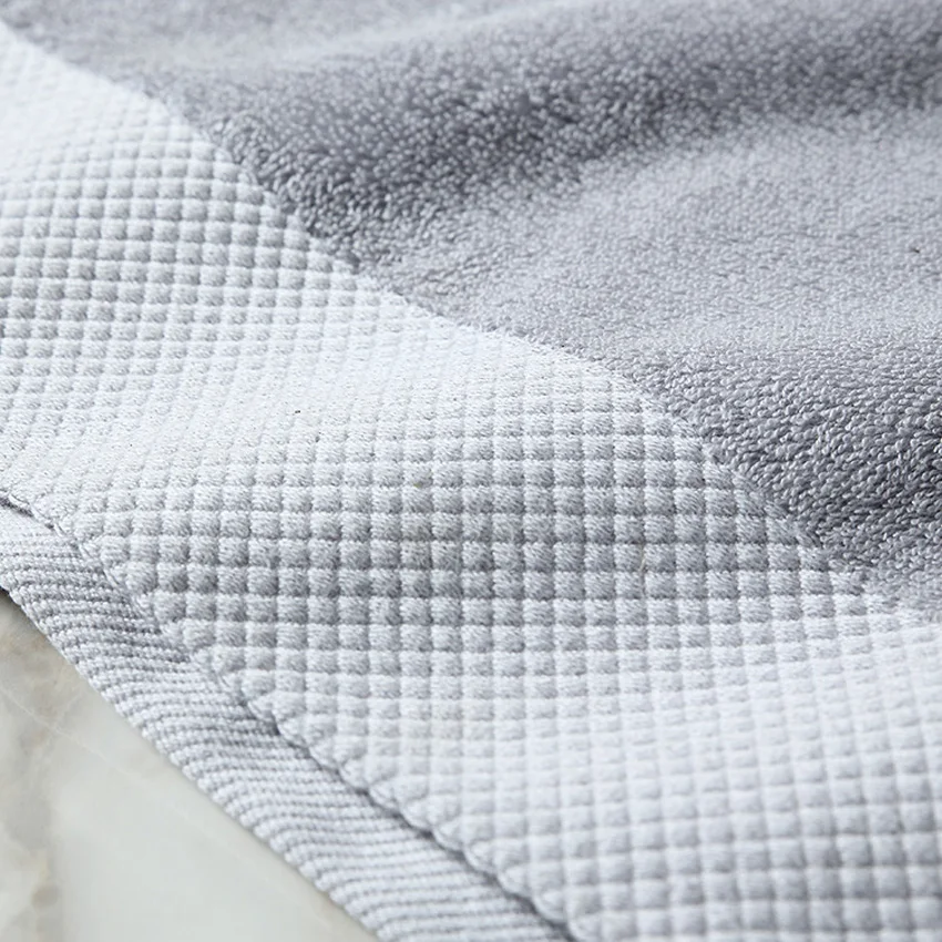 Набор больших толстых полотенец современное однотонное хлопковое банное