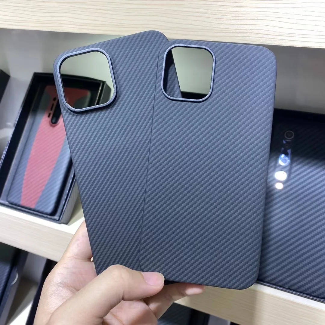Real Carbon Fiber Lens Protection Phone Case for Apple iPhone 12 Pro Max Carbon Fiber Hard Cover Cases