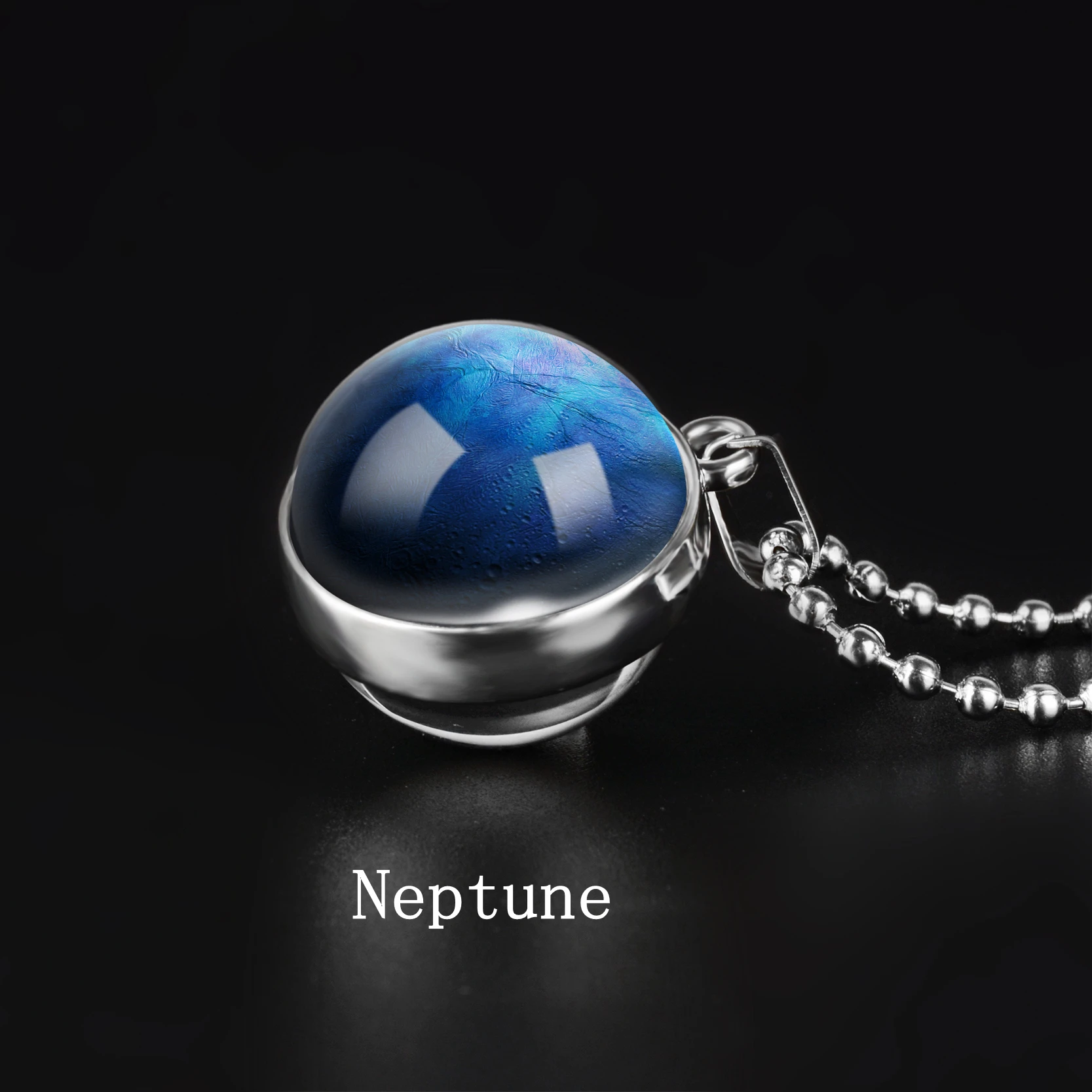 Neptune Двустороннее ожерелье с глобусом, солнечная система, планета Венера, Меркурий, Марс, Сатурн, уран, Нептун, земля, солнце, кулон, купольное стекло, ожерелье s - Окраска металла: Neptune