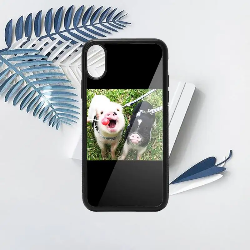 

Pet Pig Cute animal high quality luxury Phone Case shell PC for iPhone 11 12 pro XS MAX 8 7 6 6S Plus X 5S SE 2020 XR