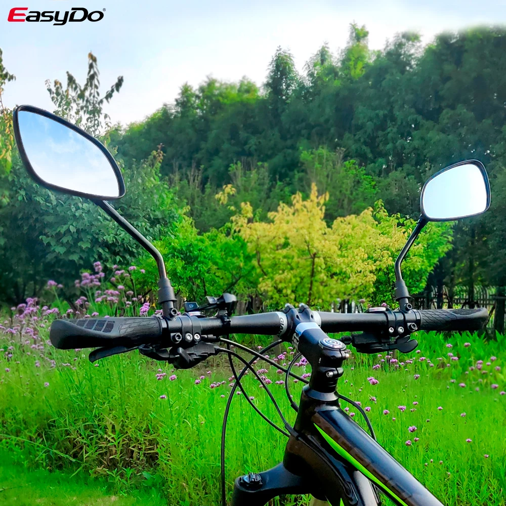Bicycle Rear View Mirror Cycling Clear Widen Range Back Sight Rearview Reflector Metal Anti-Shack Adjustable Handlebar Mirror