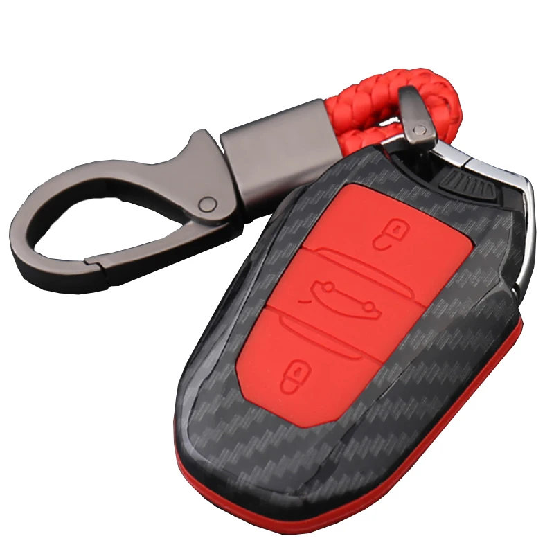 Углеродное волокно чехол ключа дистанционного управления автомобилем Чехол