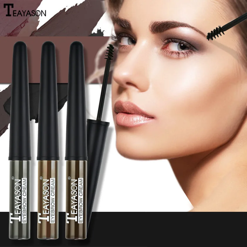 3 цвета Длительное Действие Водонепроницаемый тушь для бровей крем глаз Дак