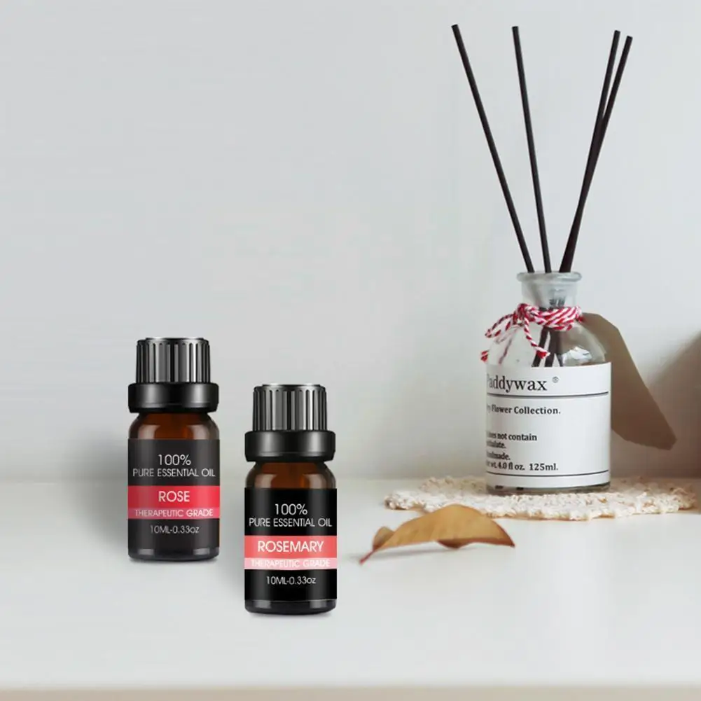 

100% Pure Natural Essential Oils For Aromatherapy Diffusers Lavender Mint Lemon Water Soluble Stress Relief Essential Oil 1 E1g3