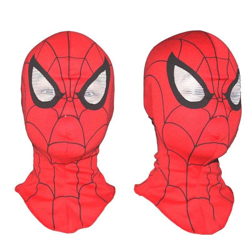 Аниме Marvel костюм Человека-паука маска 3D маски перчатки Супергерои для косплея