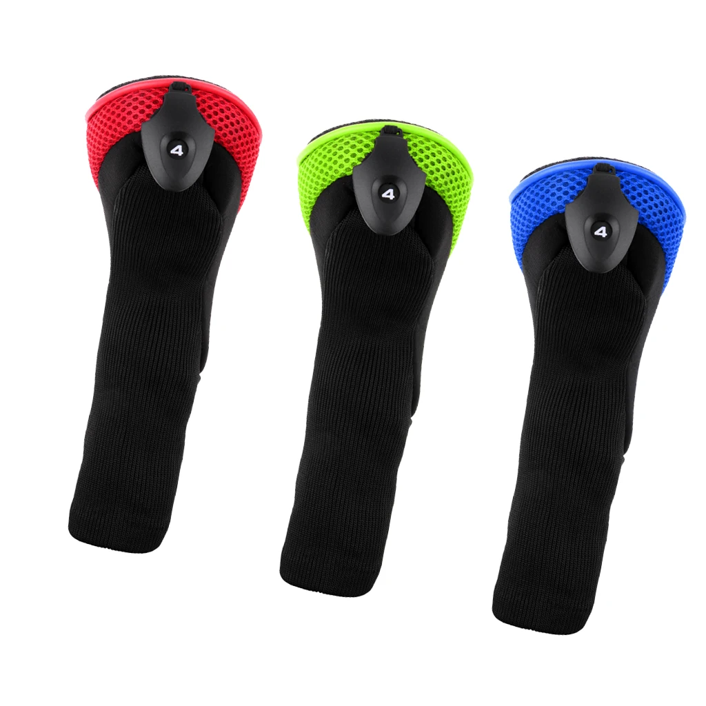 3 шт. длинный головной убор для гольф-клуба чехлы спасательных головок гибридные