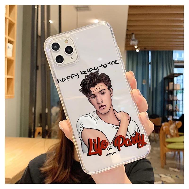 Защитный чехол для iPhone 12 11 Pro Max X XR XS 8 7 6 6S Plus Mini SE2020 силиконовый с Шоном мендесом |