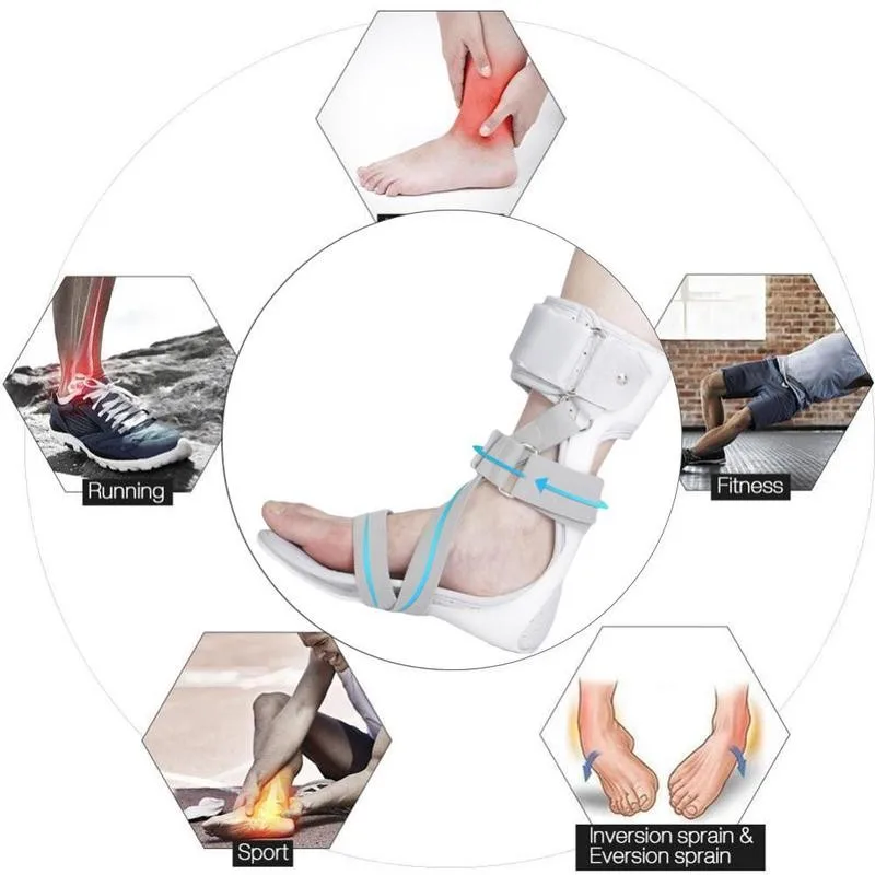 

1 PC Stroke Prolapse Valgus and Varus Correction Shoe-shaped Ankle Joint Fixat Foot Support Splint Ankle Foot Orthosis Support