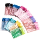 Одноразовая кисть для ресниц, 50 шт., прозрачная кисть для ресниц, миниатюрные палочки для туши, аппликатор, палочки, кисть для наращивания ресниц, Кисть для макияжа