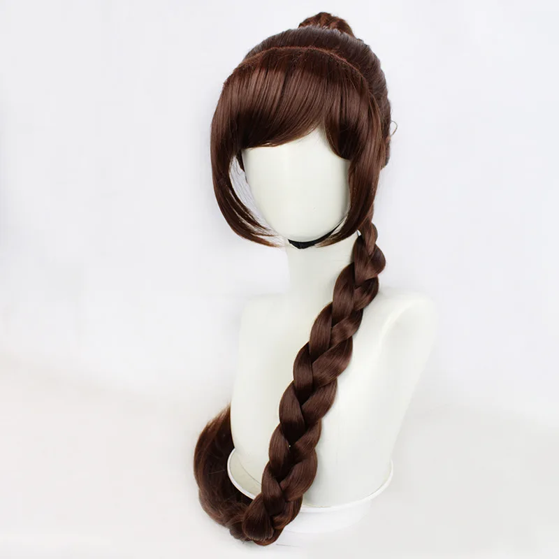 

Wig Ancient Style Dark Brown Twist Braid Fancy Dress Ball Carnival Props High Temperature Synthetic Heat-resistant Wig