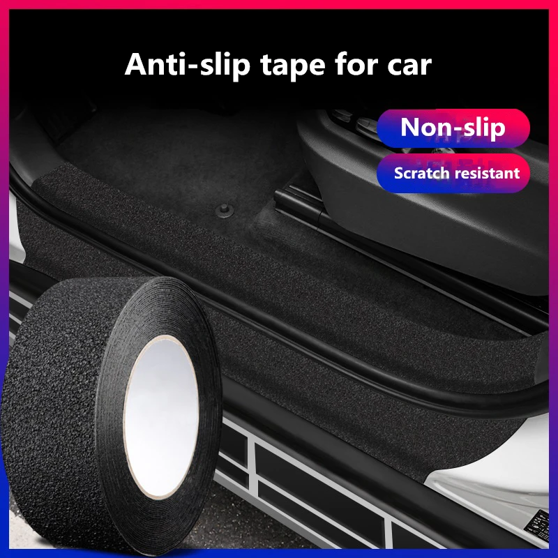5D Non-slip Nano Glue Car Sticker PEVA rubber non-slip tape stickers For Step wear toilet bathroom floor wear strip
