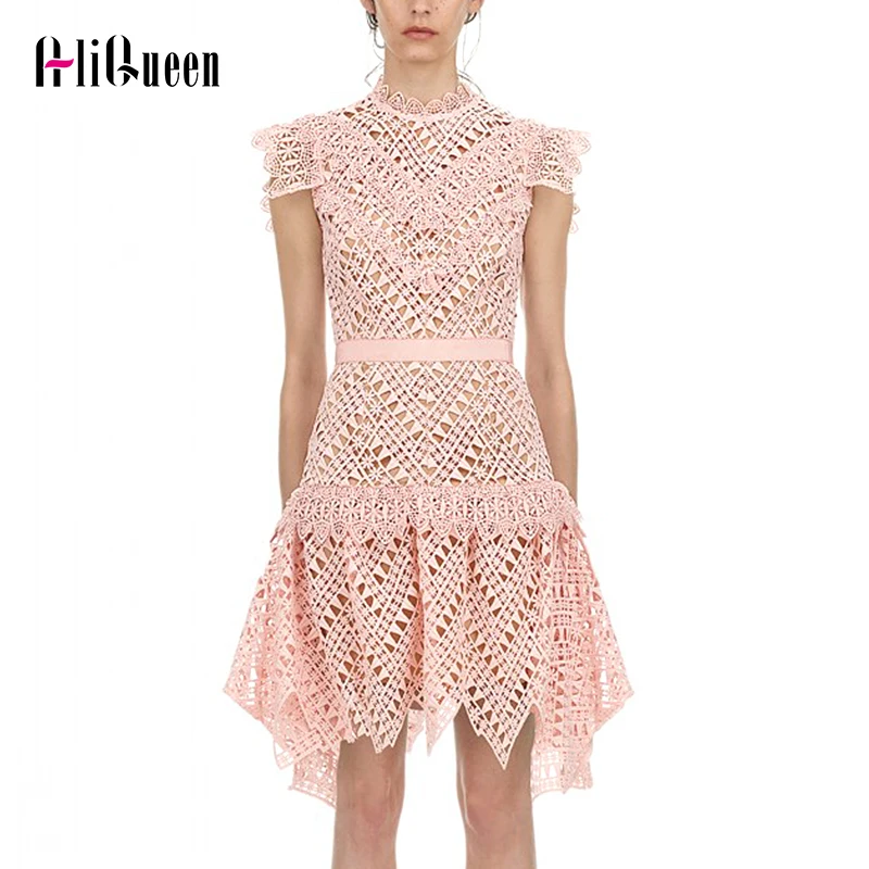 Self Portrait для женщин из кусков открытое кружевное пляжное платье Элегантное без