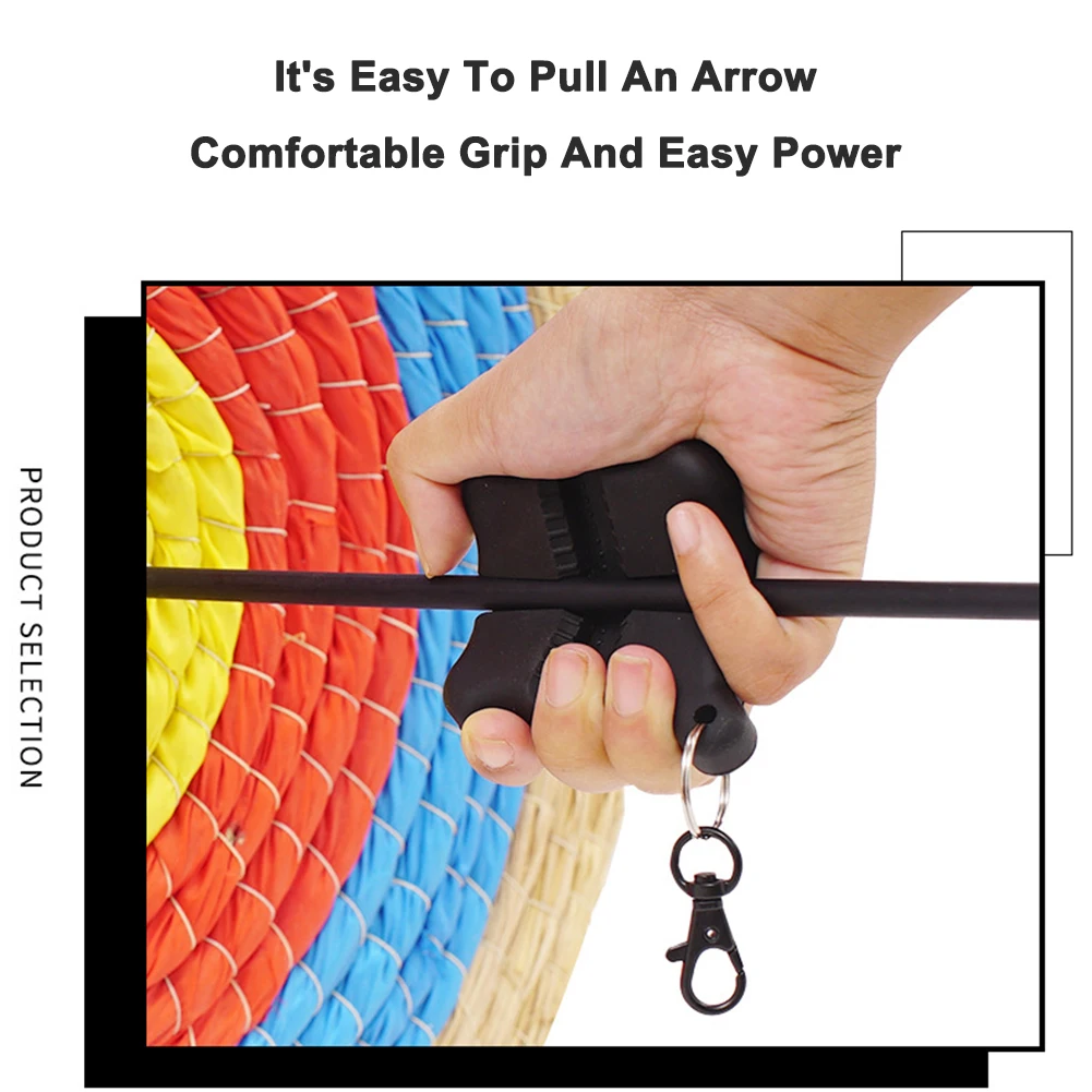 Уличный квадратный силиконовый съемник для стрел из лука мишени с пряжкой ключей