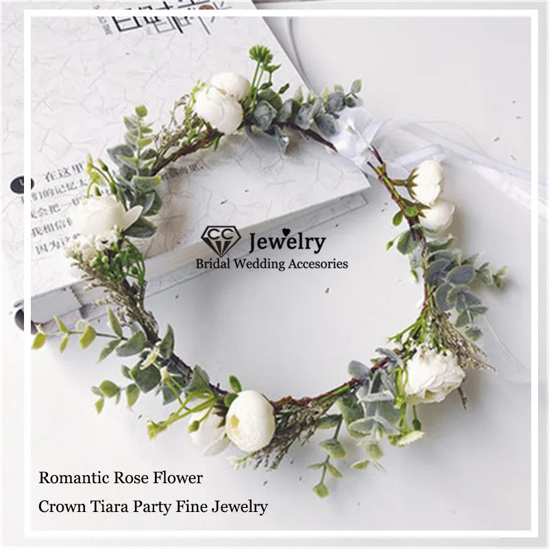 CC свадебная повязка для волос ювелирные изделия на голову с цветком обручальные