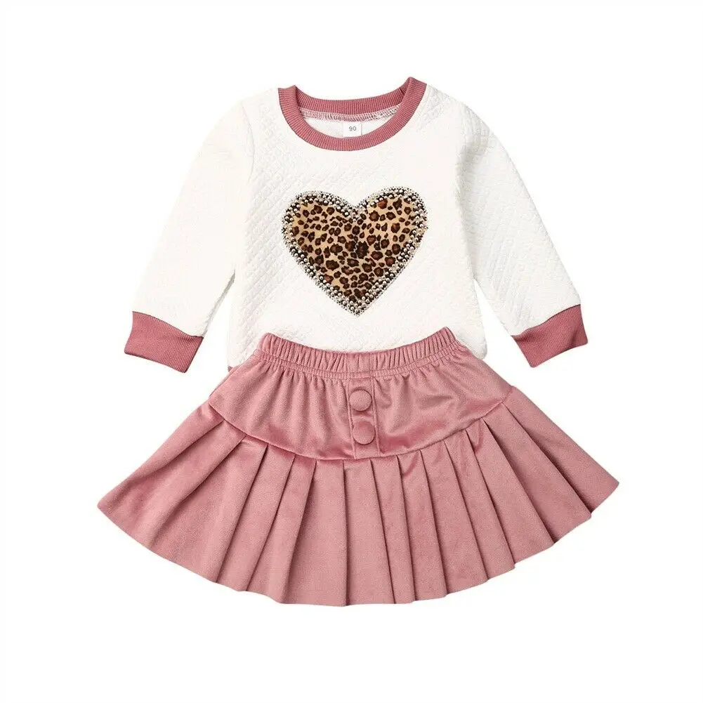 2 шт. детская юбка пачка с леопардовым принтом на возраст 1 5 лет|Комплекты одежды