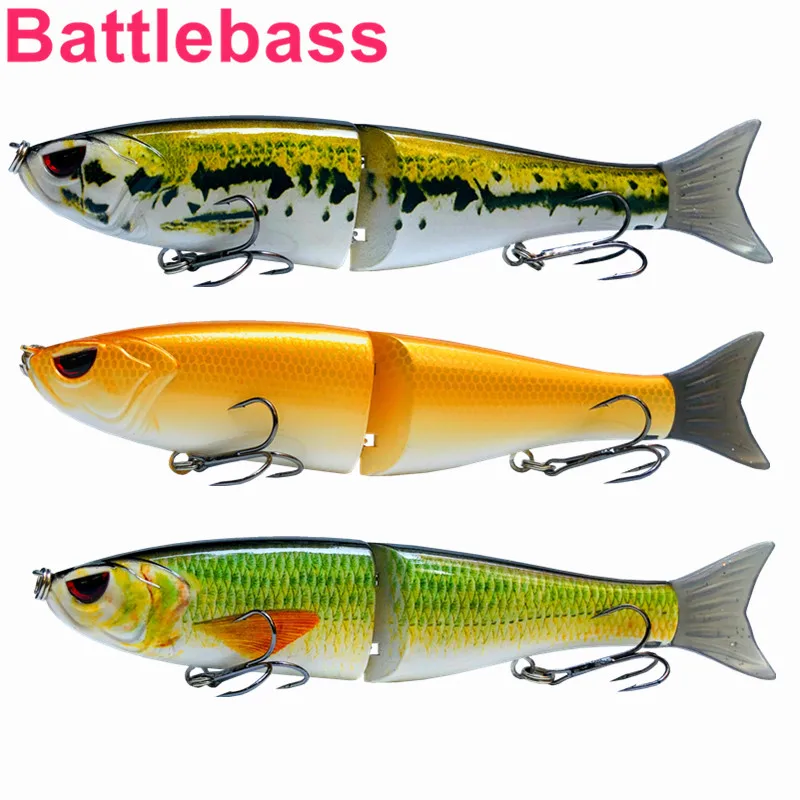 

3PCS Big Size Glide Bait Lifelike Multi Jointed Swimbait Lure 18cm 62g Pike Muskie Walleye Bass Fish Lure Sea Fishing Bait