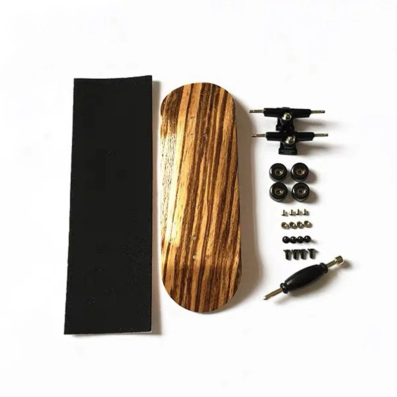Juego de diapas&oacute;n de madera de cebra para ni&ntilde;os y adultos, monopat&iacute;n, cubierta, juego deportivo, regalo, novedad, 1 Juego-0