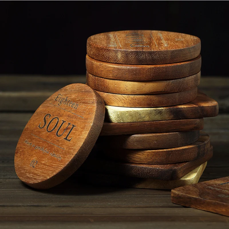 1 шт Подставка под кружку деревянная коврик на стол подставка для кружки