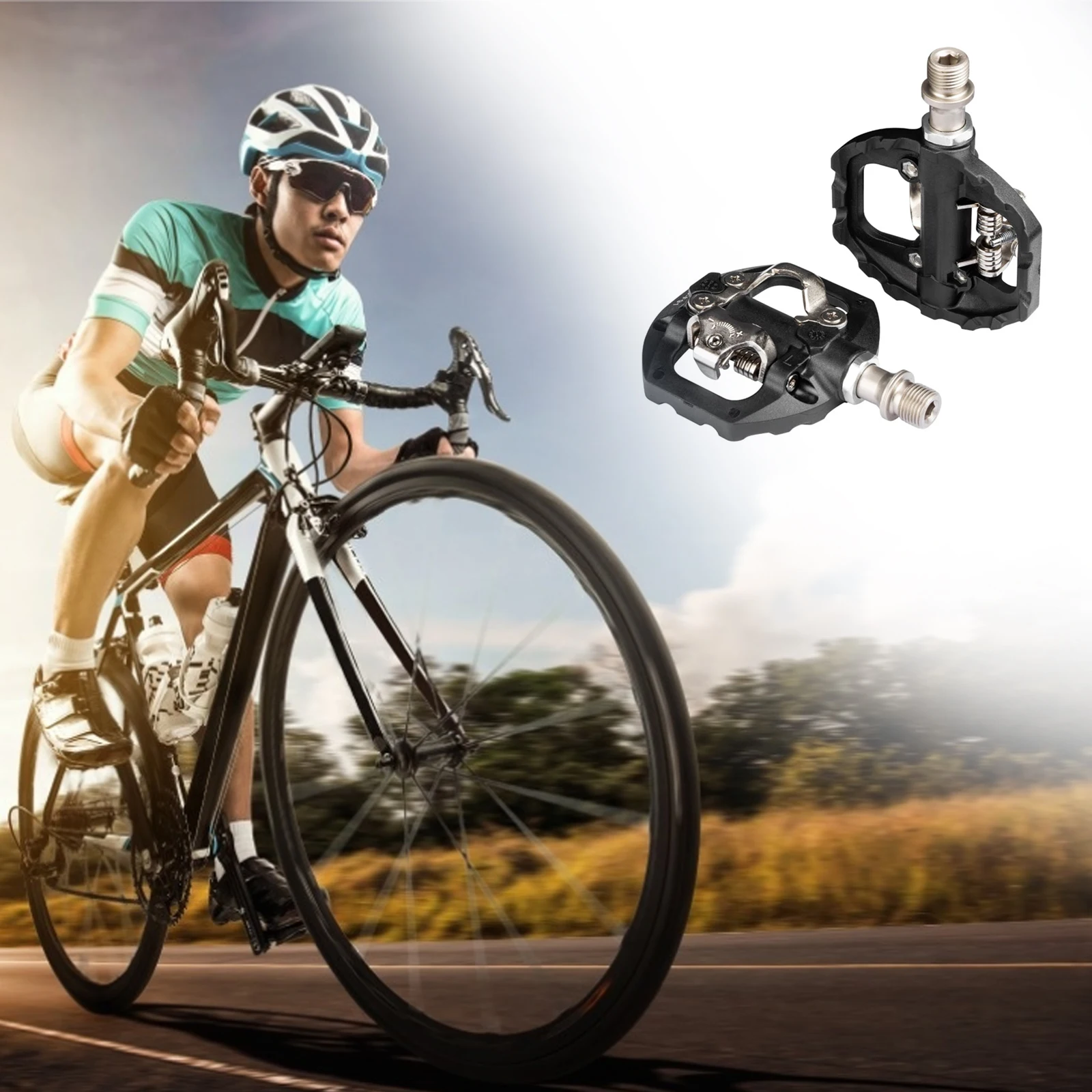 

Cycling Road Bike MTB Clipless Pedals Self-locking Pedals ZP-109S SPD Compatible Pedals Bike Parts Upgrade of ZP-108S