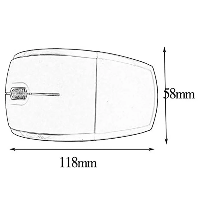 

2.4GHz Wireless Gaming Mouse, Horizontally Foldable and Portable, Suitable for Desktop and Laptop Computers