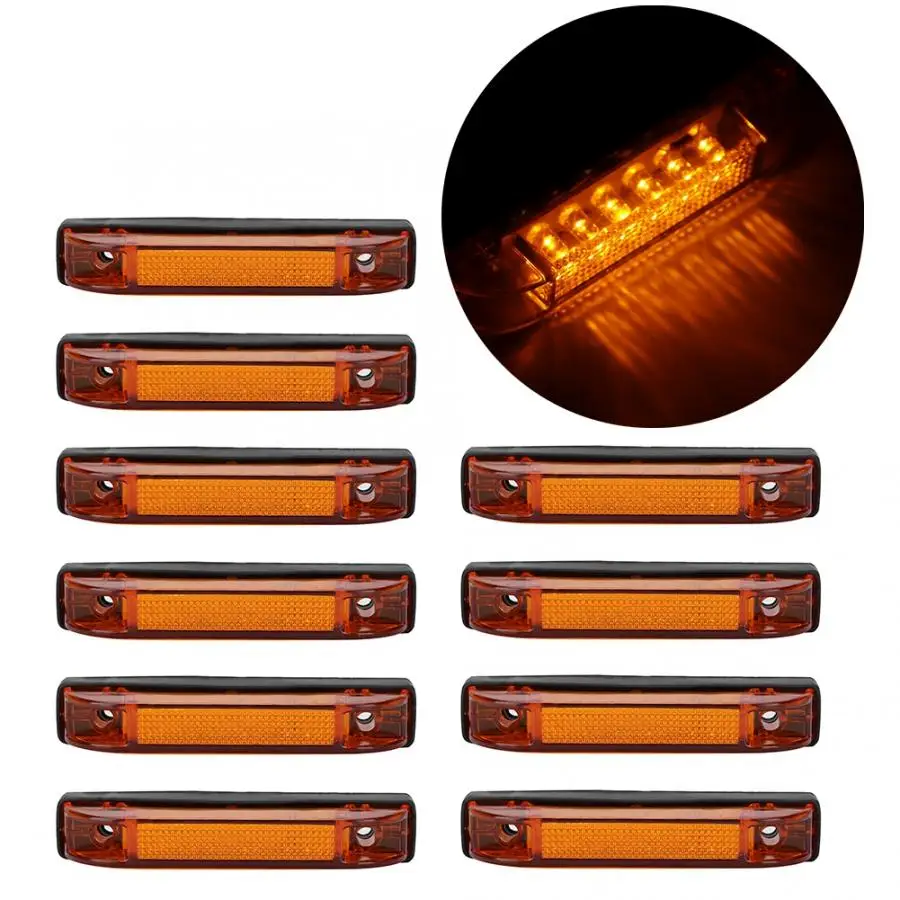 10 шт. 6 светодиодных габаритных огней для автомобиля грузовика|Система освещения
