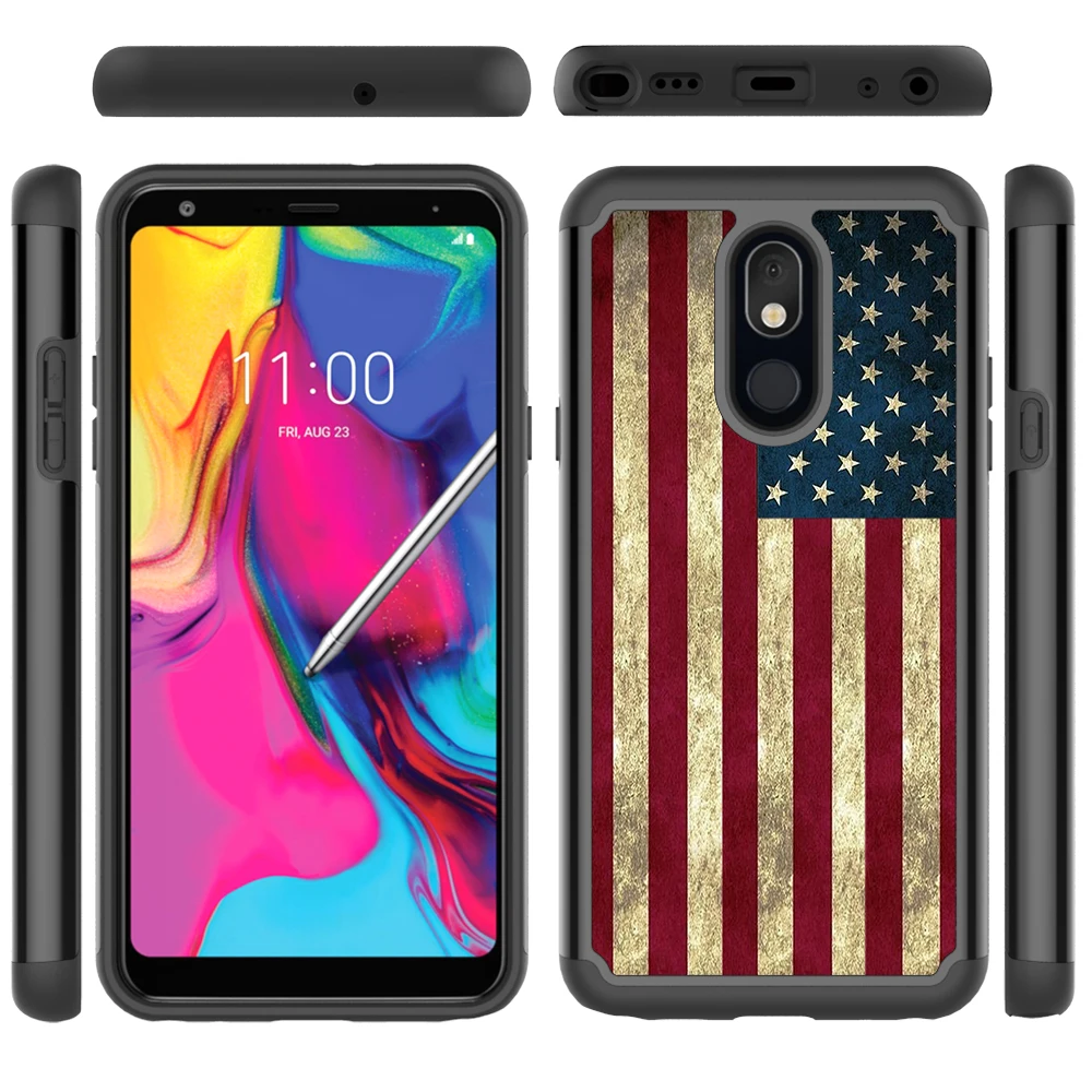 

Sunjolly чехол для LG Stylo 5 Чехол-портмоне с откидной крышкой и функцией подставки чехол для телефона из искусственной кожи чехол coque Капа LG Stylo 5 че...