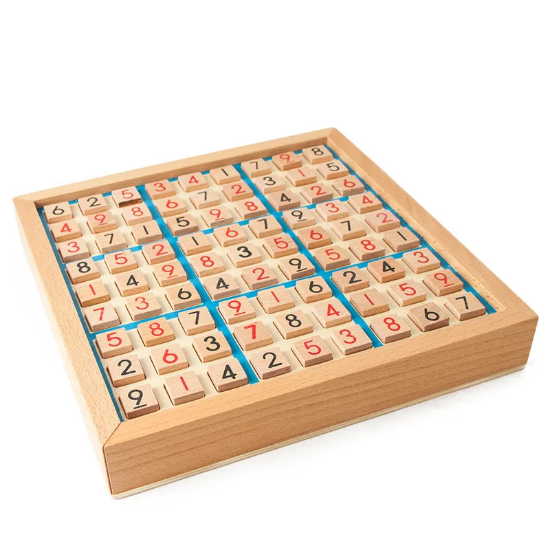 Деревянная игра Sudoku для взрослых логическое мышление детские развивающие